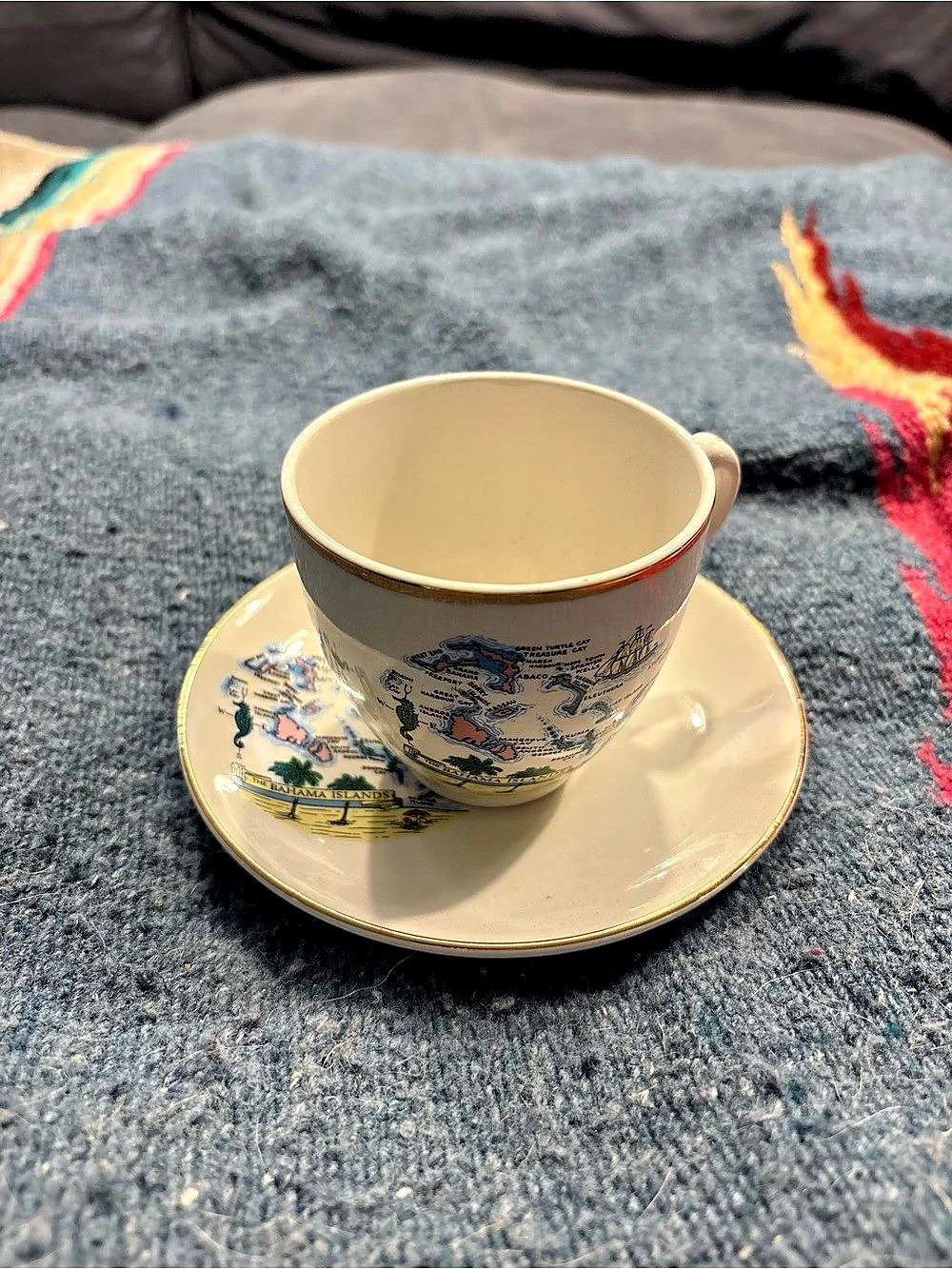 Royal Doulton The Map of Australia Cup & Saucer Cream